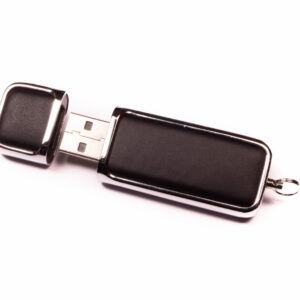 Leather USB Flash Drive 354 - 64GB, Black