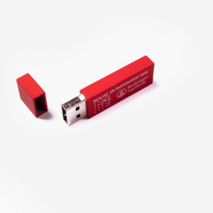 Metal USB Flash Drive 449 - 128GB, Red