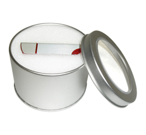 Round Tin With Window