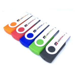 Plastic-Metal Swivel USB White Lid S430WL